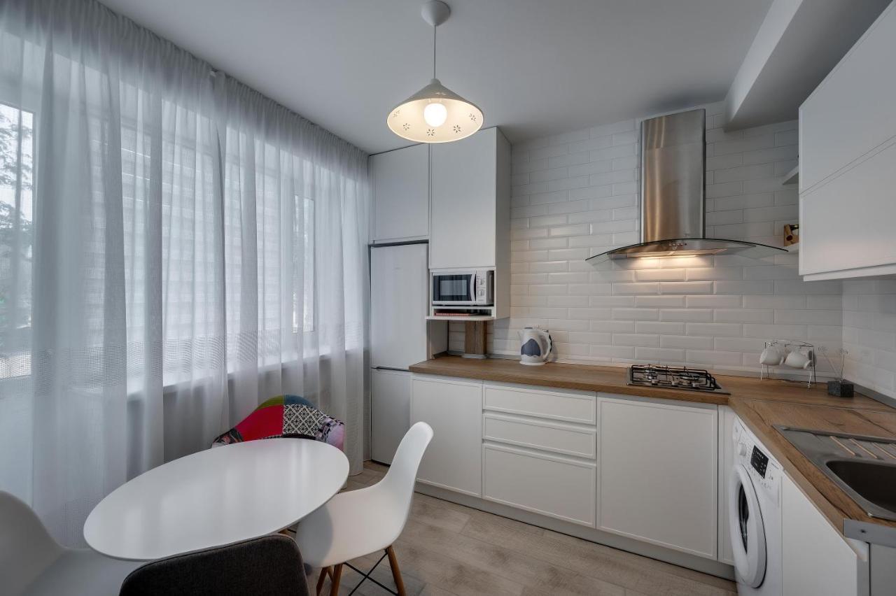 White Apartment Scandinavian Style Zaporizhia Eksteriør bilde